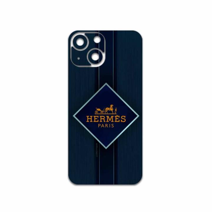 برچسب پوششی ماهوت مدل Hermes-Logo مناسب برای گوشی موبایل اپل iPhone 13 Mini MAHOOT Hermes-Logo Cover Sticker for Apple iPhone 13 Mini